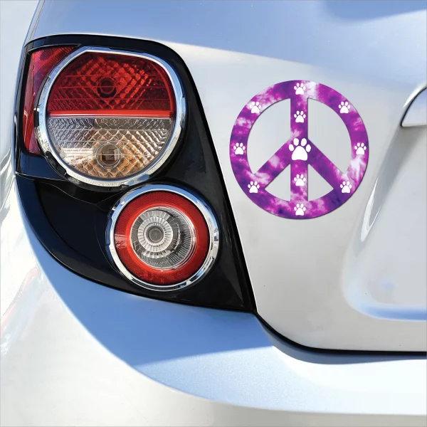 Purple Peace Sign Magnet - Image 3