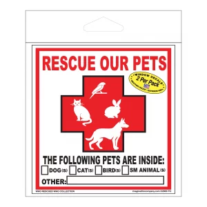 Pet Rescue Decals 2 Pack