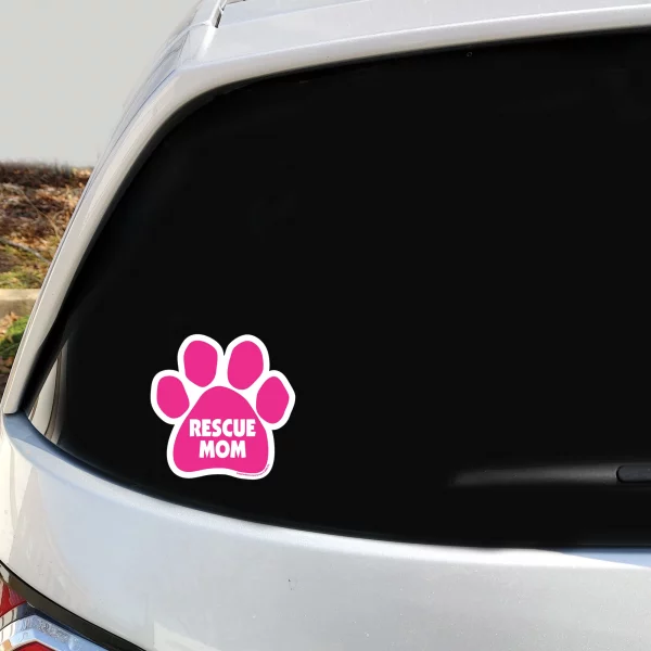 Rescue Mom 2 Pack Window Decals - Image 3