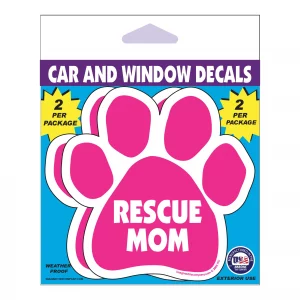 Rescue Mom 2 Pack Window Decals