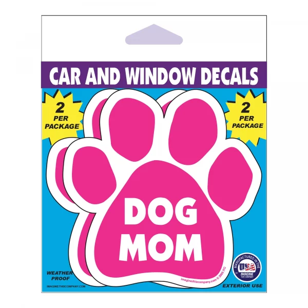 Dog Mom 2 Pack Window Decals