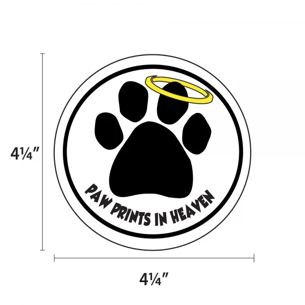 Pawprints in Heaven 2 Pack Window Decals - Image 2