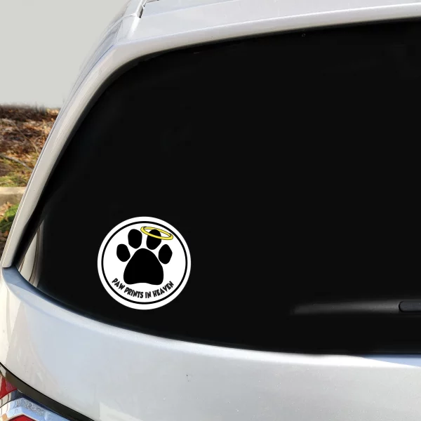 Pawprints in Heaven 2 Pack Window Decals - Image 3