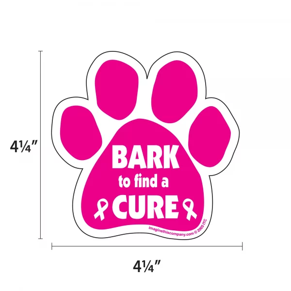 Bark To Find a Cure 2 Pack Window Decals - Image 2