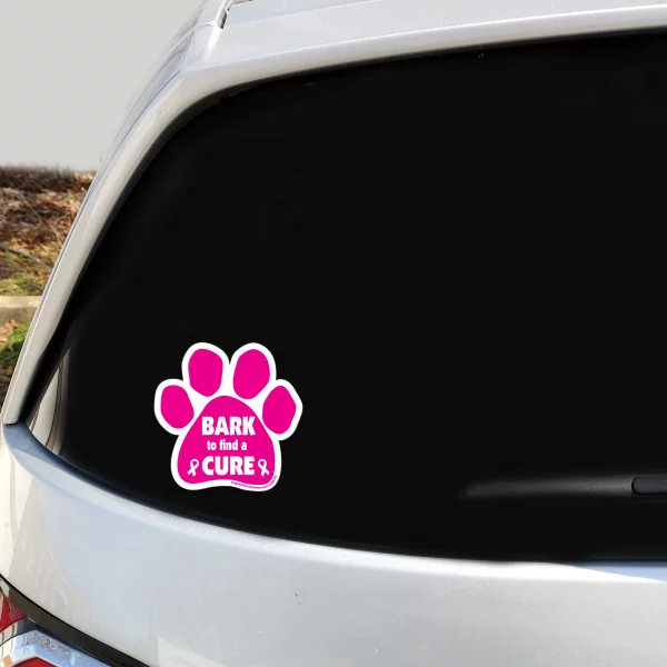 Bark To Find a Cure 2 Pack Window Decals - Image 3