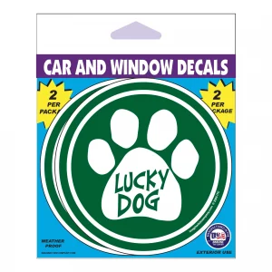 Lucky Dog Irish 2 Pack Window Decals