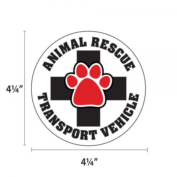 Animal Rescue Transport 2 Pack Window Decals - Image 2