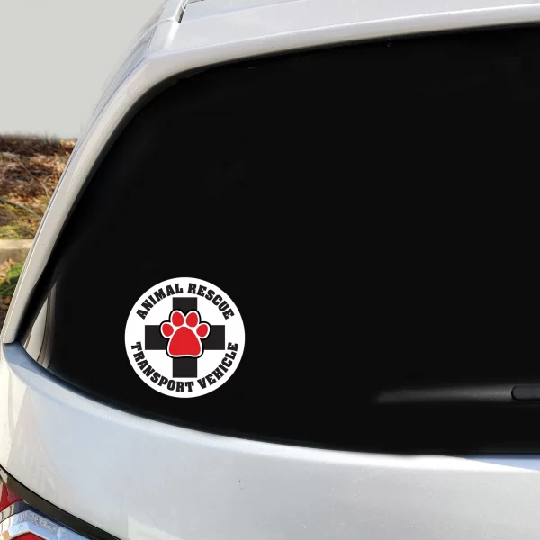 Animal Rescue Transport 2 Pack Window Decals - Image 3
