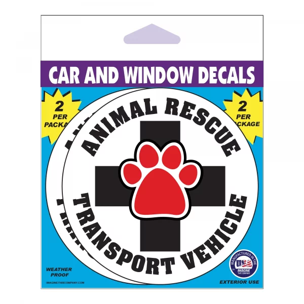 Animal Rescue Transport 2 Pack Window Decals