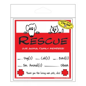 Pet Rescue Decals 2 Pack Family