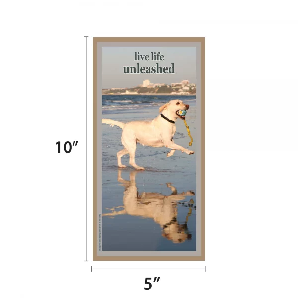 Live Life UnLeashed Vertical Wood Sign - Image 2