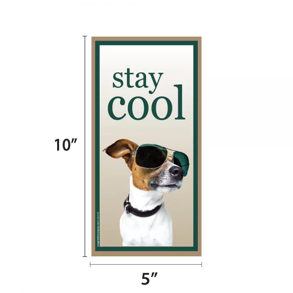 Stay Cool Vertical Wood Sign - Image 2