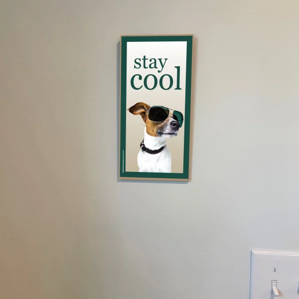 Stay Cool Vertical Wood Sign - Image 3