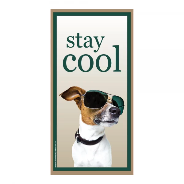 Stay Cool Vertical Wood Sign