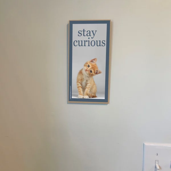 Stay Curious Vertical Wood Sign - Image 3
