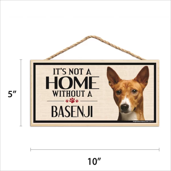 It's Not A Home Without A Basenji Wood Sign - Image 2