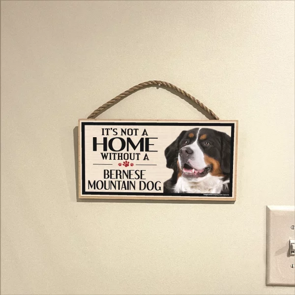 It's Not A Home Without A Bernese Mountain Dog Wood Sign - Image 3