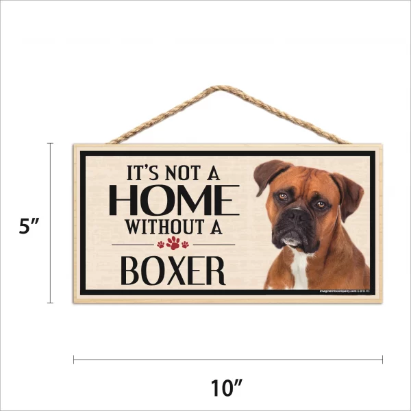 It's Not A Home Without A Boxer Wood Sign - Image 2