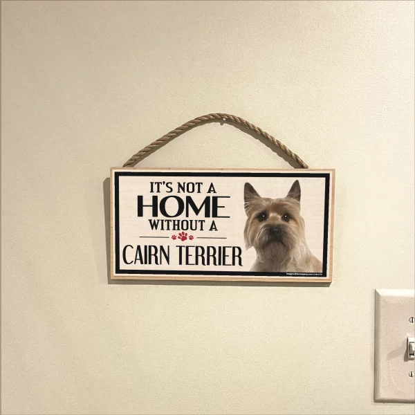 It's Not A Home Without A Cairn Terrier Wood Sign - Image 3