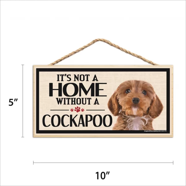 It's Not A Home Without A Cockapoo Wood Sign - Image 2