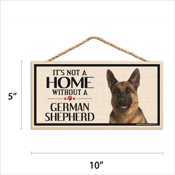 It's Not A Home Without A German Shepherd Wood Sign - Image 2