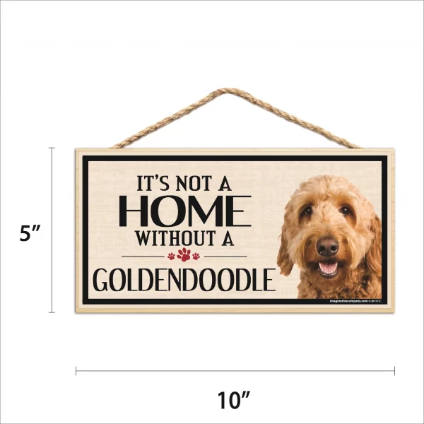 It's Not A Home Without A Goldendoodle Wood Sign - Image 2