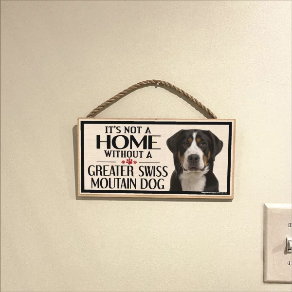 It's Not A Home Without A Greater Swiss Mountain Wood Sign - Image 3