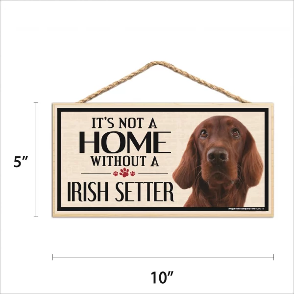 It's Not A Home Without An Irish Setter Wood Sign - Image 2