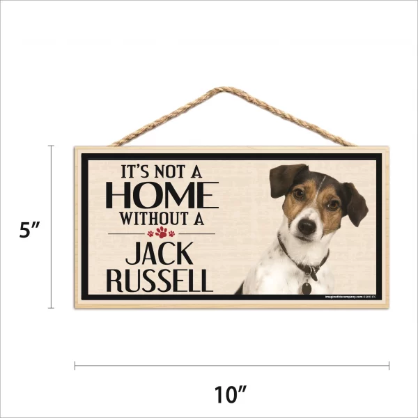 It's Not A Home Without A Jack Russell Wood Sign - Image 2