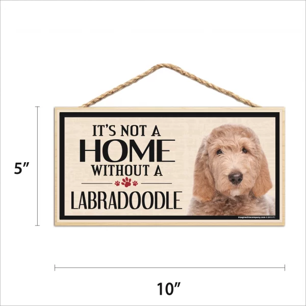 It's Not A Home Without A Labradoodle Wood Sign - Image 2
