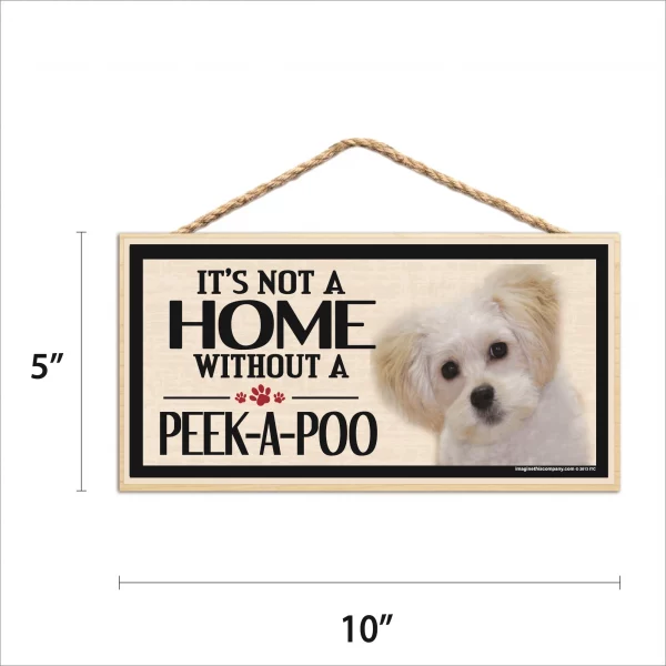 It's Not A Home Without A Peekapoo Wood Sign - Image 2