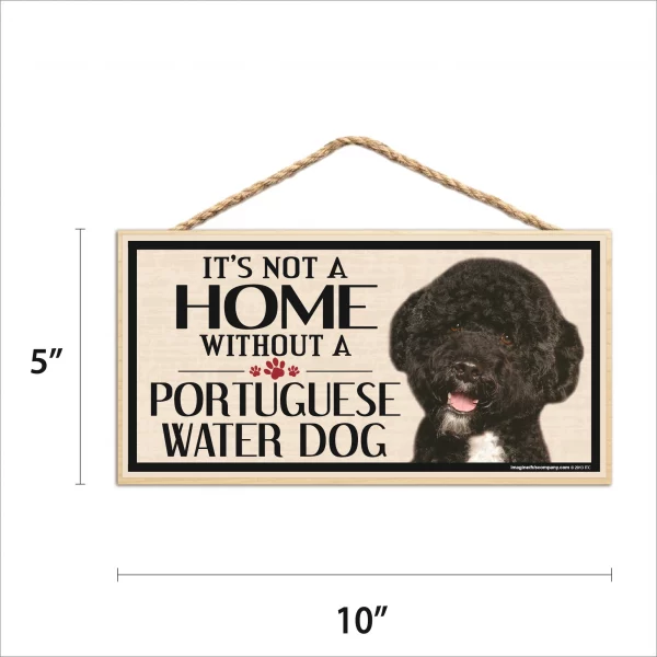 It's Not A Home Without A Portuguese Water Dog Wood Sign - Image 2