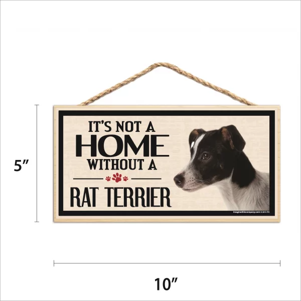 It's Not A Home Without A Rat Terrier Wood Sign - Image 2
