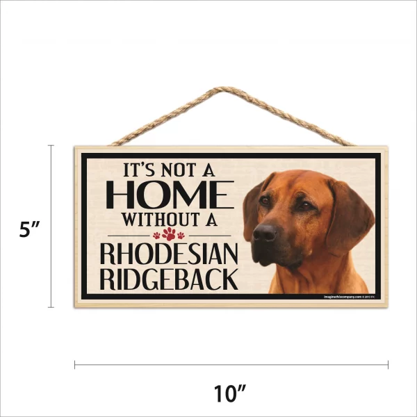 It's Not A Home Without A Rhodesian Ridgeback Wood Sign - Image 2