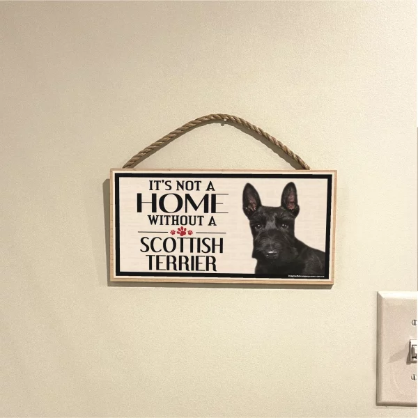 It's Not A Home Without A Scottish Terrier Wood Sign - Image 3