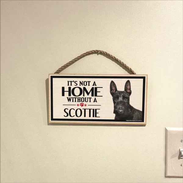 It's Not A Home Without A Scottie Wood Sign - Image 3