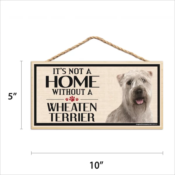 It's Not A Home Without A Wheaten Terrier Wood Sign - Image 2