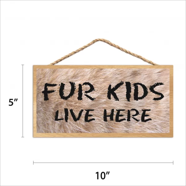 Furry Friends-Fur-Ever Wood Sign - Image 2