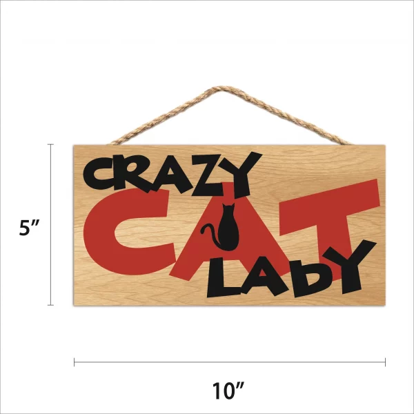 Crazy Cat Lady Wood Sign - Image 2