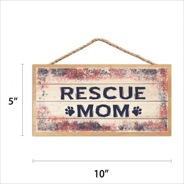 Rescue Mom Wood Sign - Image 2