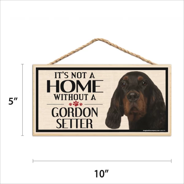 It's Not A Home Without A Gordon Setter Wood Sign - Image 2