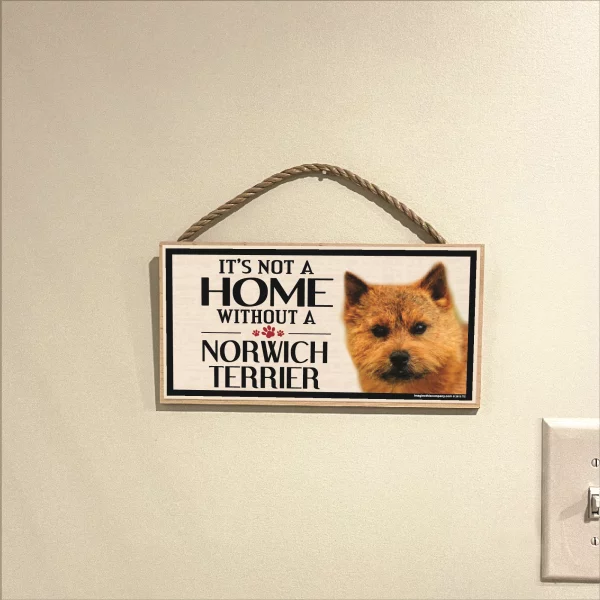 It's Not A Home Without A Norwich Terrier Wood Sign - Image 3