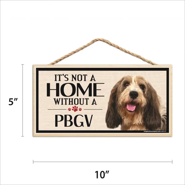 It's Not A Home Without A PBGV Wood Sign - Image 2