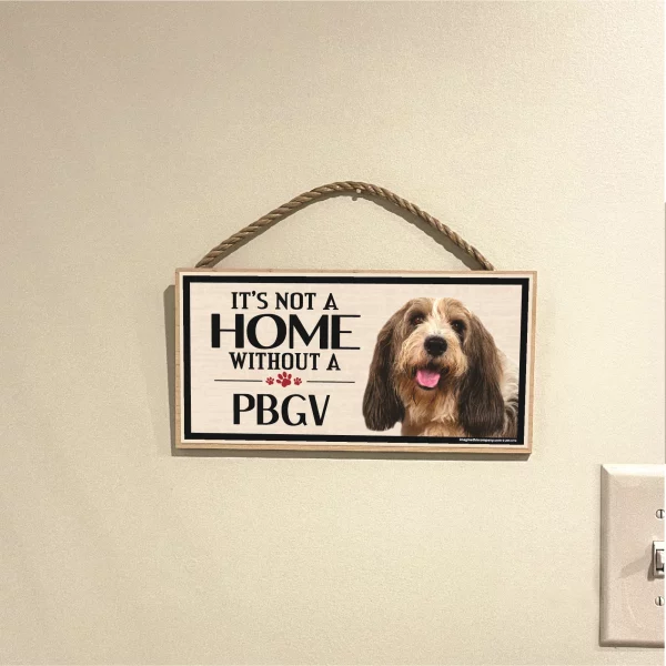 It's Not A Home Without A PBGV Wood Sign - Image 3