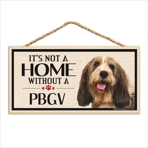 It's Not A Home Without A PBGV Wood Sign