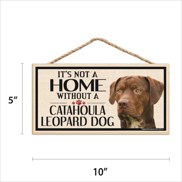 It's Not A Home Without A Catahoula Leopard Dog Wood Sign - Image 2