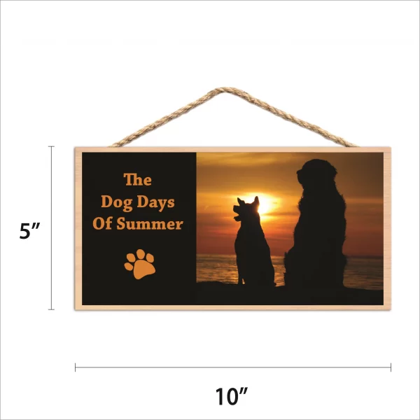 Sunny Dog Days of Summer Wood Sign - Image 2