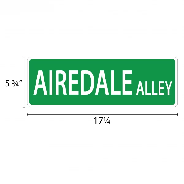 Airedale Street Sign - Image 2