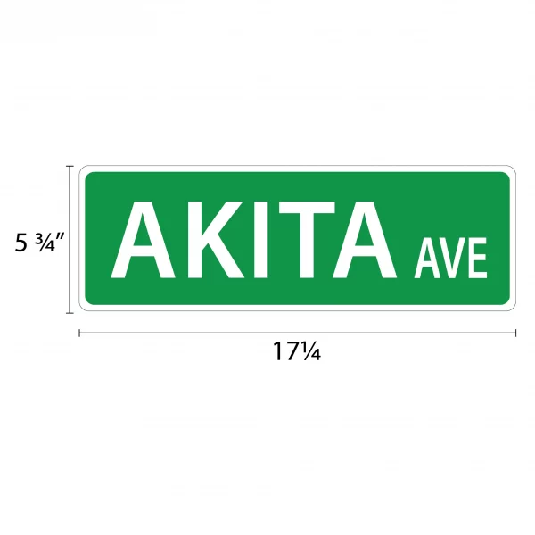 Akita Street Sign - Image 2