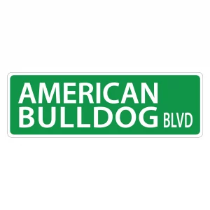 American Bulldog Street Sign